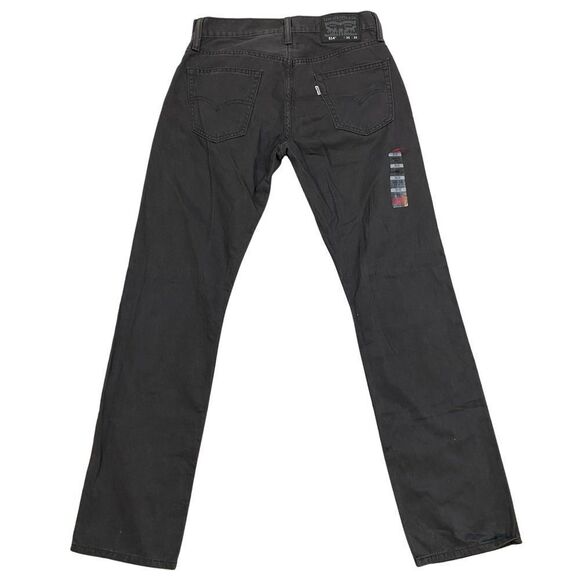 New Without Tags Mens Levi’s Straight‎ Fit 514 Dark Grey Jeans Size 30x32 - Picture 4 of 8
